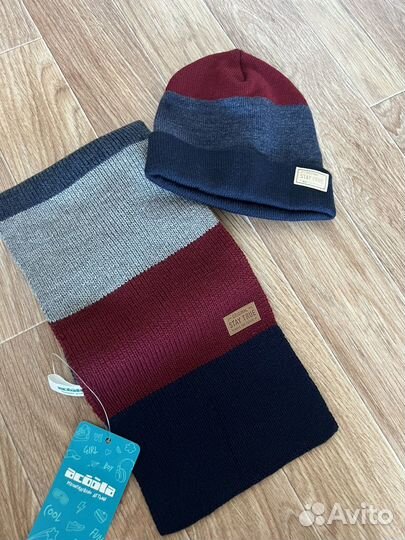 Шапка т шарф на мальчика р.53