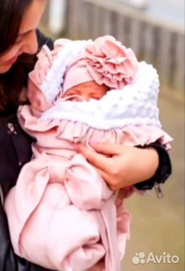 Конверт на выписку для девочки весна