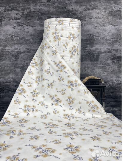 Ткань хлопок поплин сатин