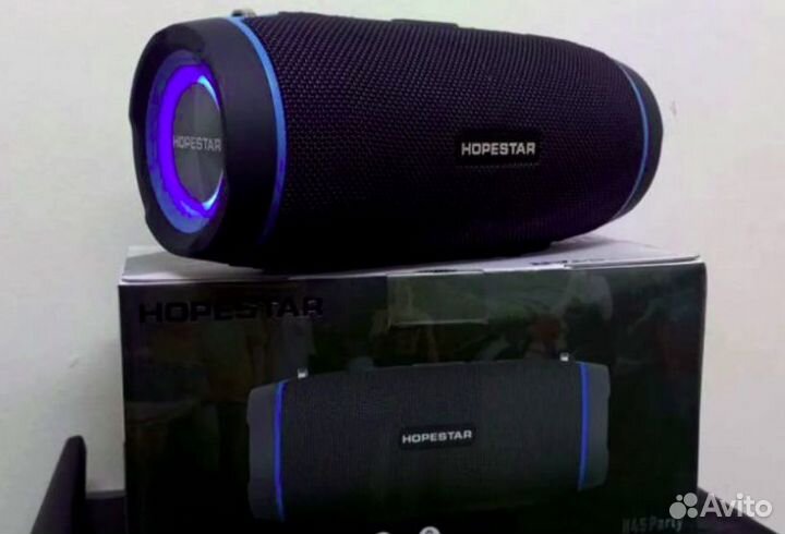 Колонка Hopestar H45 Party Темно Серая + Подсветка