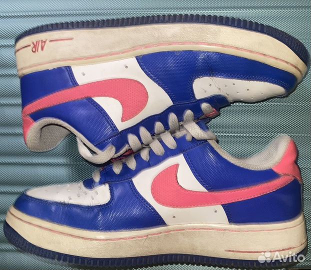 Nike Air Force 1 GS Pink White Blue