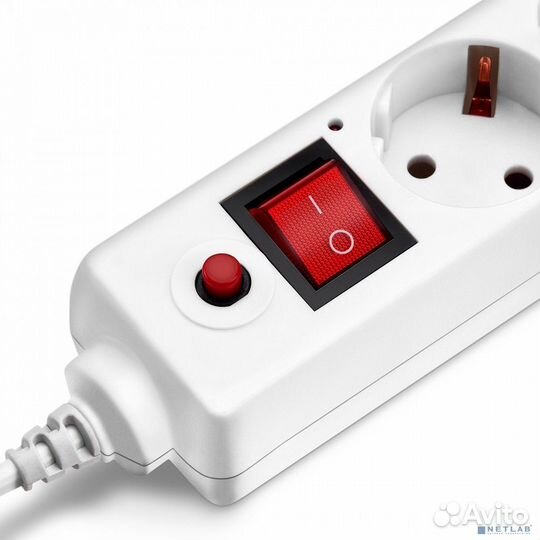 Buro Сетевой фильтр, 6 розеток, 3 метра, (600SH-3-W), белый (коробка) 992266