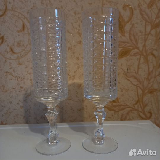 Фужеры хрустальные высокие СССР
