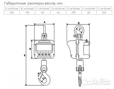 Крановые весы Невские весы вск-5000В (5 тонн)