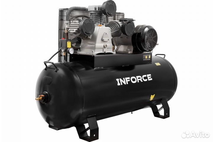 Ременной компрессор Inforce (270 л; 10 бар; 950 л/мин; влагоотделитель) ibcw-270L-3P/950