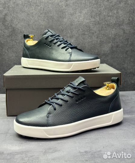 Кроссовки мужские кожаные ecco