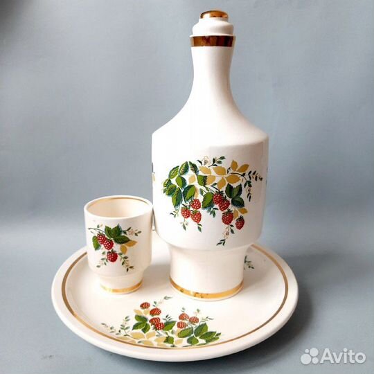 Набор для напитков, сервиз фарфоровый зик, СССР