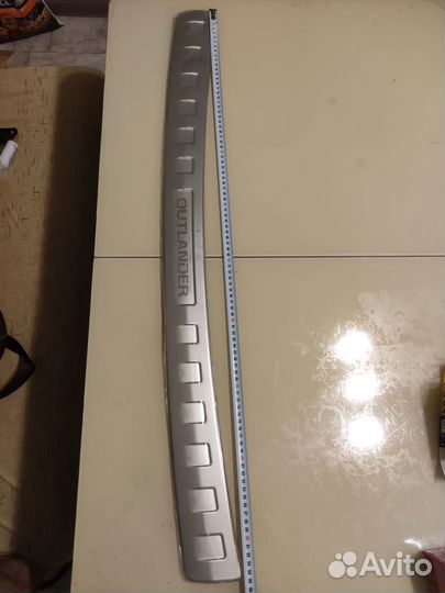 Накладка на задний бампер mitsubishi outlander 3