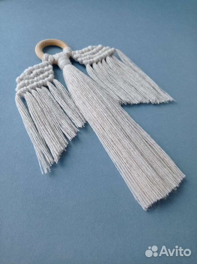 Новогодний декор игрушки макраме