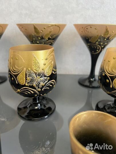 Бокалы из цветного стекла