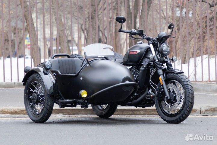 Мотоцикл cj adept 700 с боковым прицепом