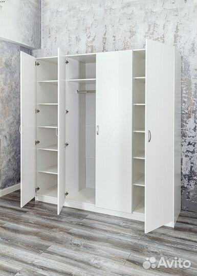 Шкаф новый белый Классик 6