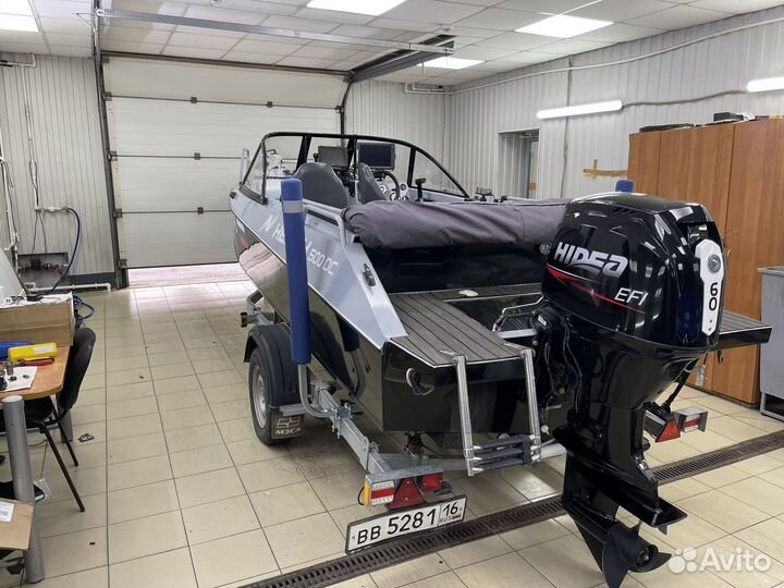 Неман 500 DC с лодочным мотором hidea 60