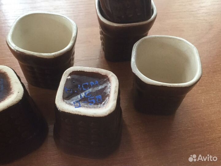 Набор стопок глиняных СССР