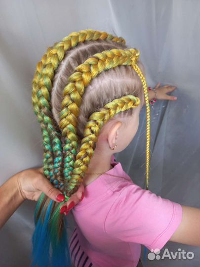 Афрохвост, косы боксеры, афронаращивание