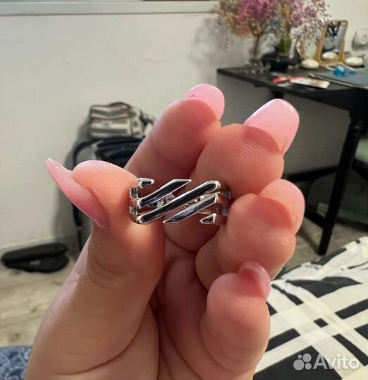 Кольцо серебро 925