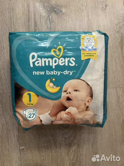 Подгузники Pampers 1, 2