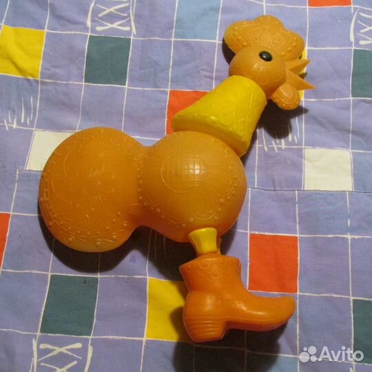 Большая старинная игрушка.Петушок