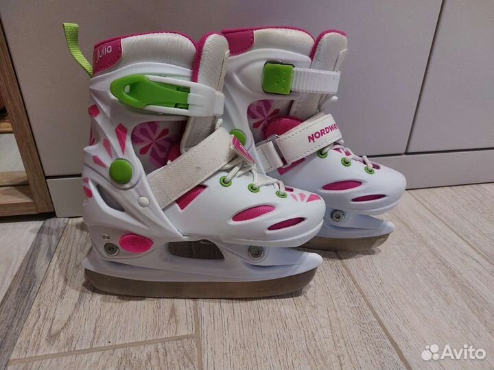 Коньки детские, раздвижные, р.27-30