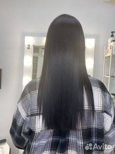 Кератиновое выпрямление волос