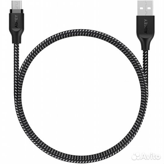 Кабель USB-microusb 1.2m черный Aukey #278354