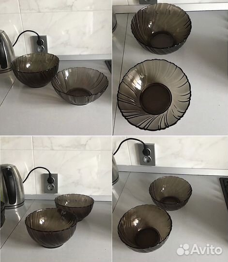 Посуда из темного стекла Франция Luminars