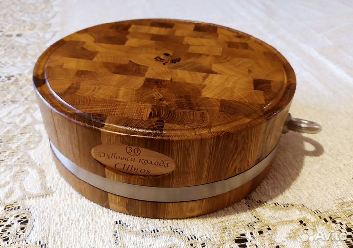 Доска разделочная дубовая колода CHbros