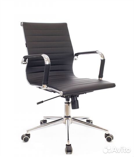 Кресло офисное EverProf Leo T Экокожа Черный