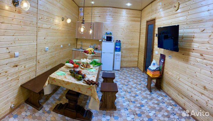 Настоящая русская баня на дровах с мангалом