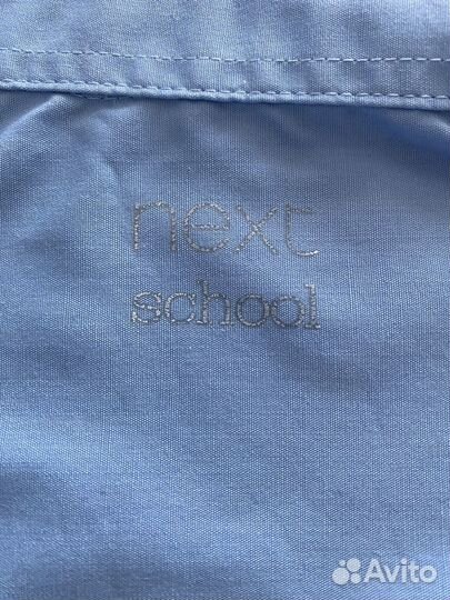 Рубашка голубая next р-140