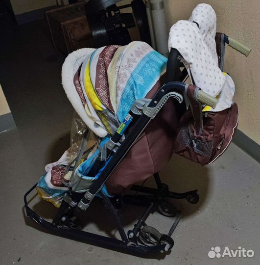 Санки коляска Ника детям 7 3