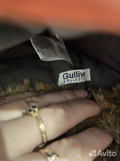 Шапка-ушанка с мехом кролика Gulliver