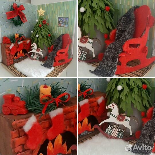 Зимняя новогодняя поделка