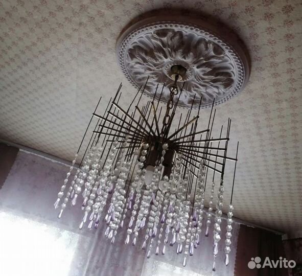 Люстра хрустальная Чехословакия