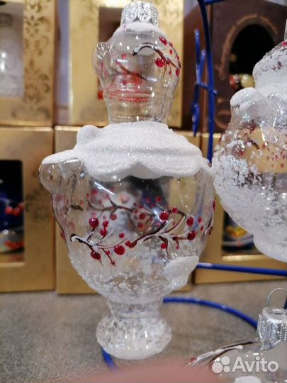Елочные игрушки Ариель льдинки калинки