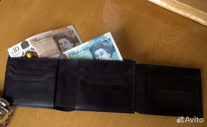 Бумажник John Lobb трехстворчатый из телячьей кожи