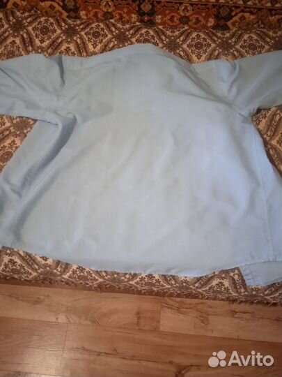 Рубашка мужская голубая