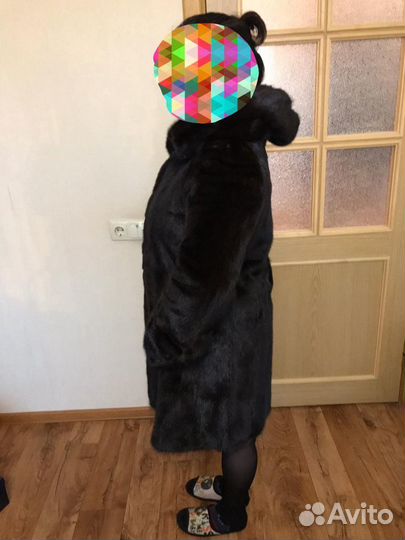 Элегантная норковая шуба 44-48 р-р