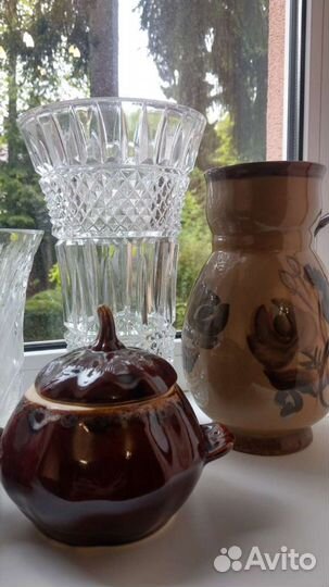 Вазы хрусталь,керамика. СССР