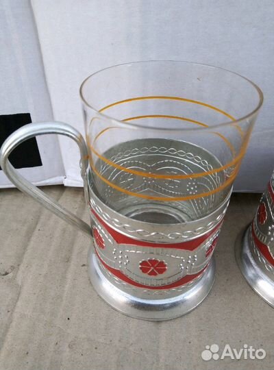 Стакан и подстаканик СССР