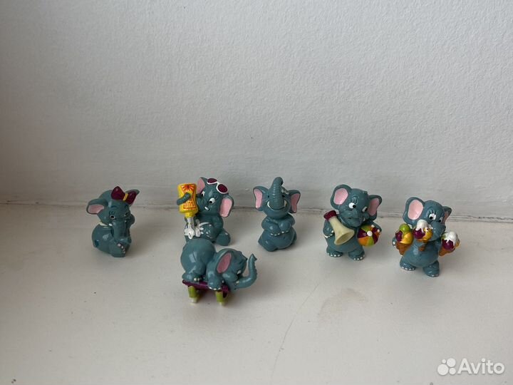 Игрушки из киндера 90х: драконы, слоники,Чебурашка