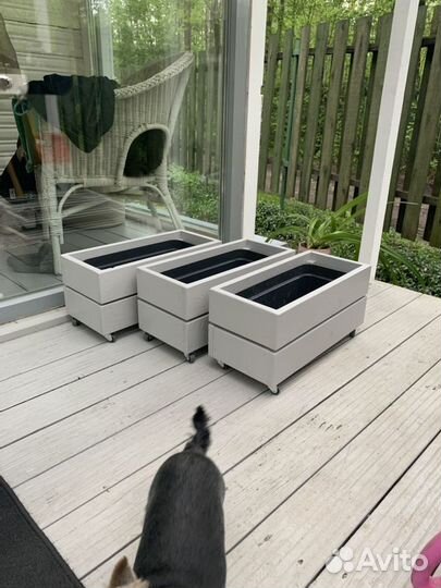 Деревянные ящики для цветов