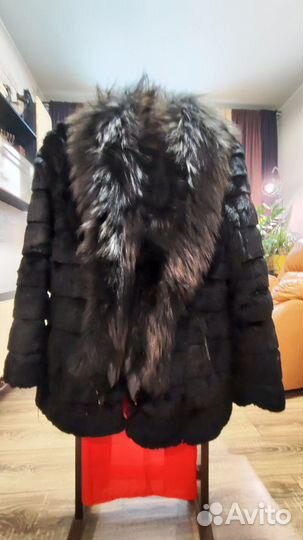 Шуба лиса+кролик