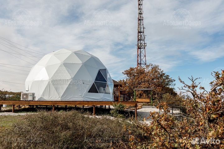 Летний геокупол D6 сфера для глэмпинга