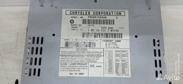 Магнитола Dodge Caliber PM 2007