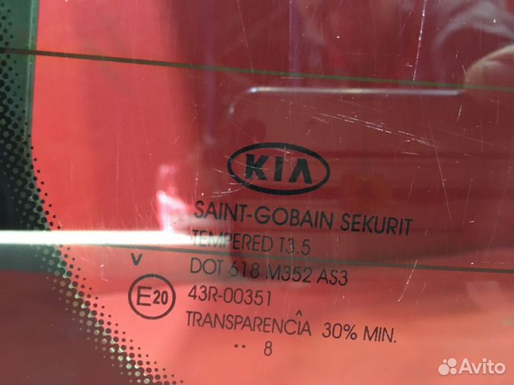 Стекло двери багажника для Kia Ceed G4FC (Б/У)
