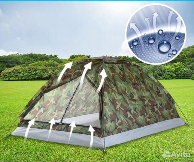 Палатка новая 2-х местная туристическая охотничья