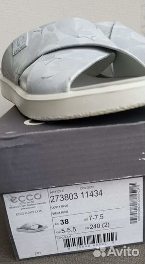 Шлепанцы ecco 38 (37) новые