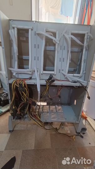 Корпус с разделением потоков cryptone для майнинга