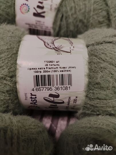 Astra Premium Киви пряжа цвет Полынь